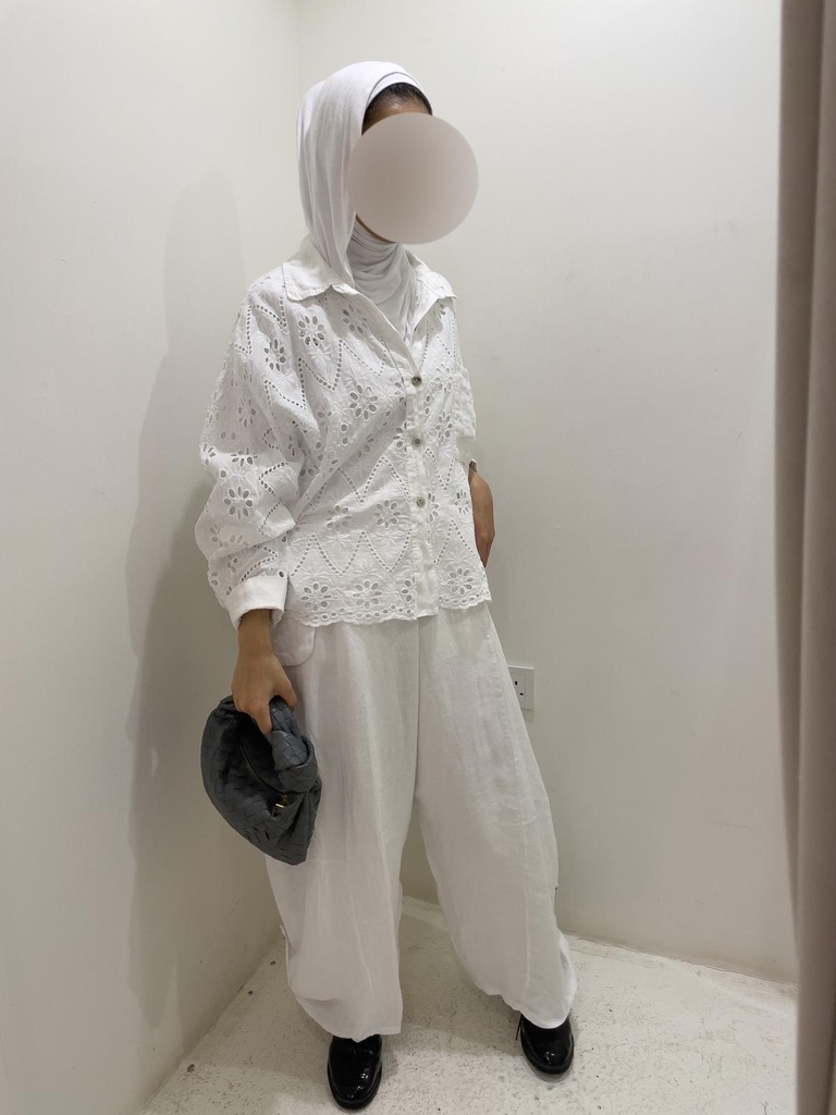 PLAIN JUMPSUIT WITH EMBROIDERED SHIRT