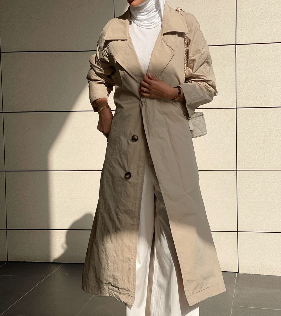 FOG BELTED LONG COAT