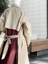 FOG BELTED LONG COAT