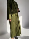 OLIVE LONG TRENCH