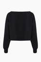 TU- BLACK CROP BLOUSE