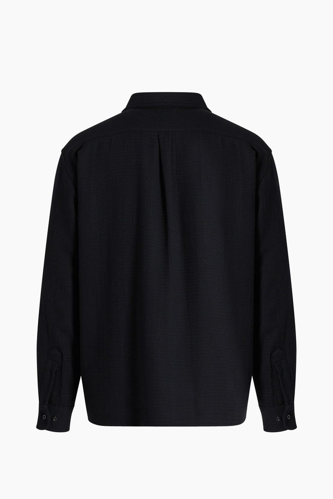 TU- COTTON BLACK SHIRT