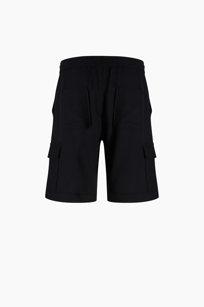 TU- COTTON BLACK SHORT