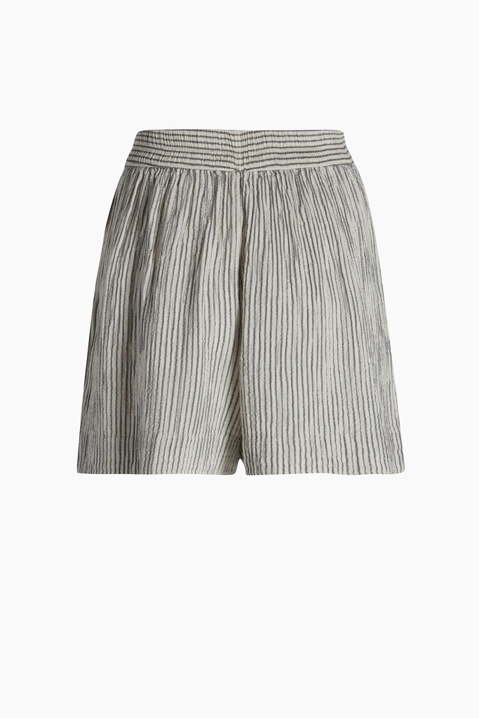 TU-STRIPED LINEN SHORT