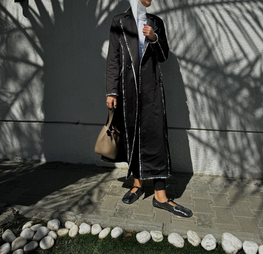 TAILORED COTTON LONG COAT