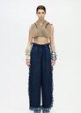 IKIKIZ- DENIM SLIT PANTS