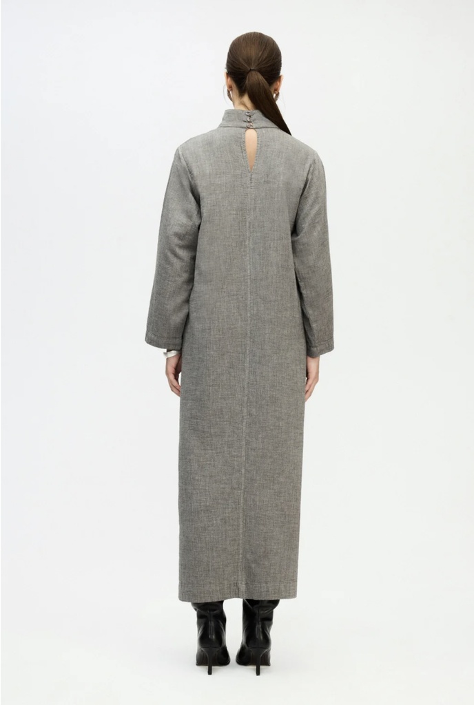 IKIKIZ- GREY HIGH NECK DRESS