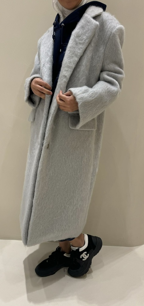 02-PLAIN POCKET WOOL COAT