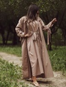 MOCHA TRENCH DRESS