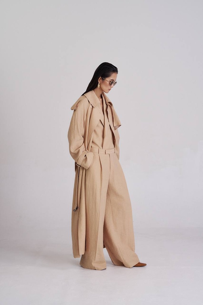 05-SUNLIGHT BEIGE TRENCH COAT