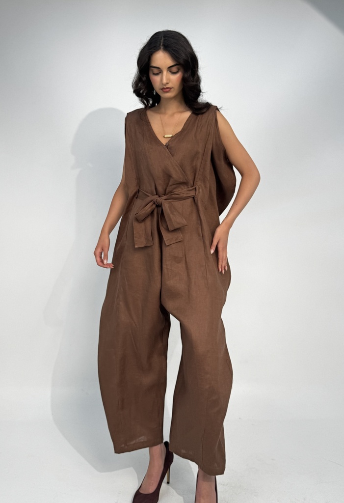 FITTED OFF SHOULDER JUMPSUIT
