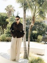 WIDE TWILL PANTS
