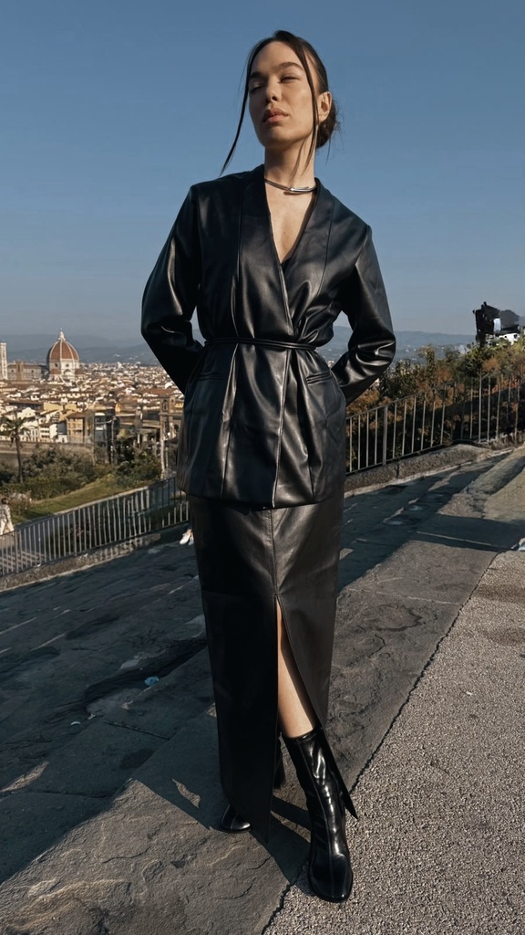 FW-12 LEATHER SKIRT