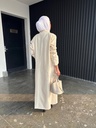 ELEGANT CREAM LONG COAT