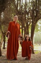 R26-M41-GIRL ORANGE KAFTAN