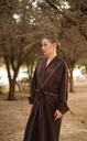 RA26-M37 BROWN SUEDE KAFTAN