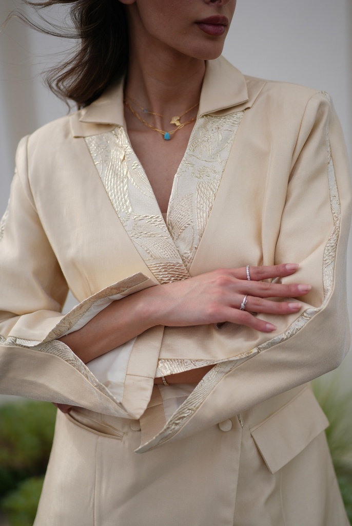 ED26-68 BREASTED BLAZER