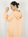 LINEN HOOD DRESS