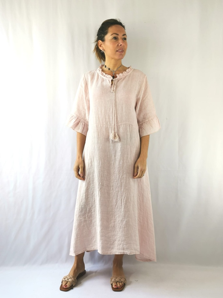 MIDI LINEN DRESS