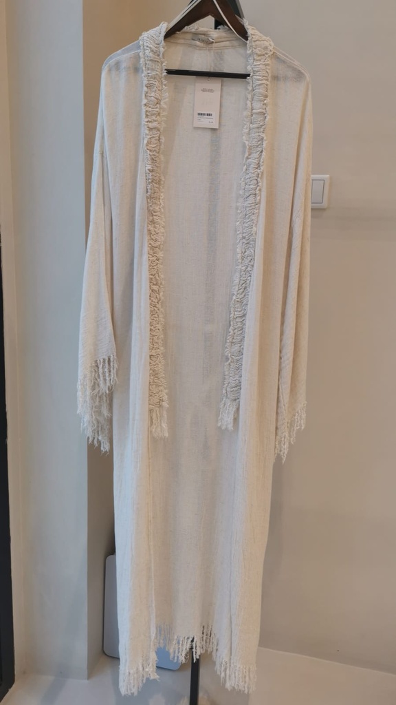 TU-HEMP COTTON KIMONO PLAIN