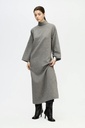 TU-GREY HIGH NECK DRESS