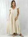 ZOE-JHANA-V NECK MAXI DRESS