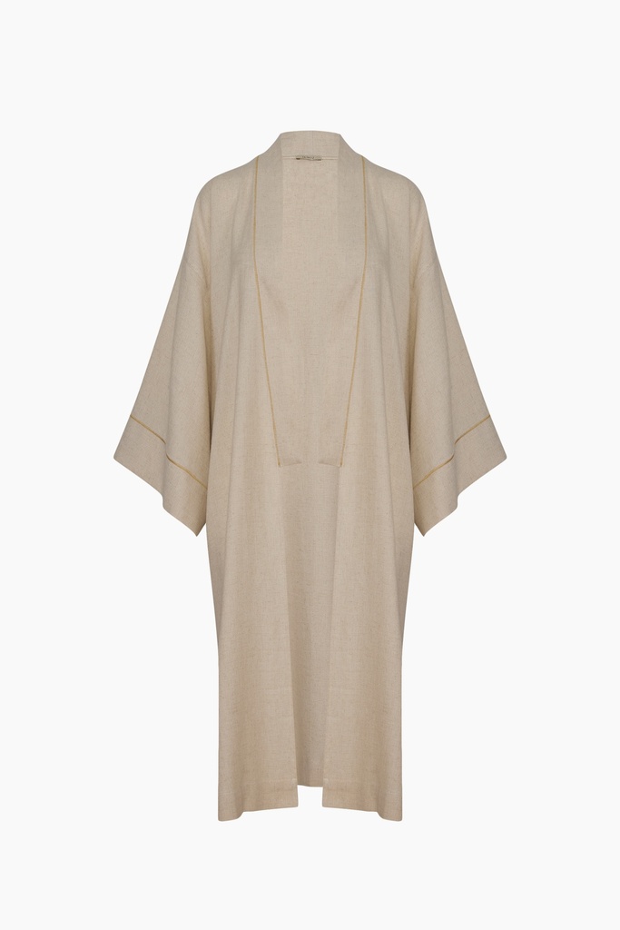TU-NATURAL LINEN KIMONO