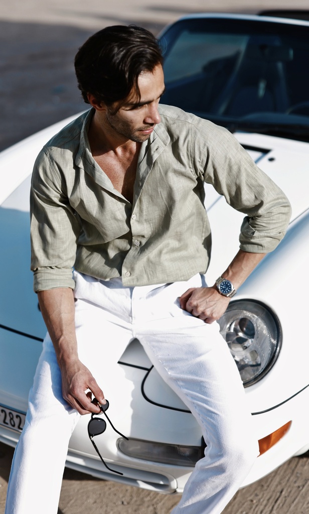 BAHER MENS SHIRT (S, SKY BLUE)