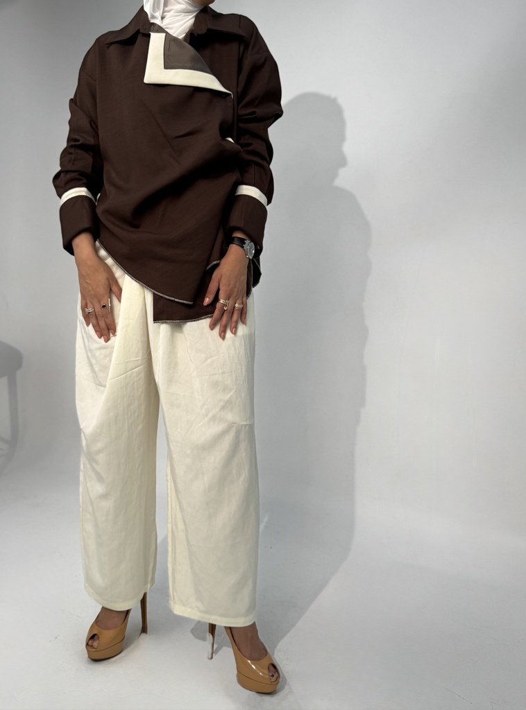 CRUMPLED BUTTON SHIRT