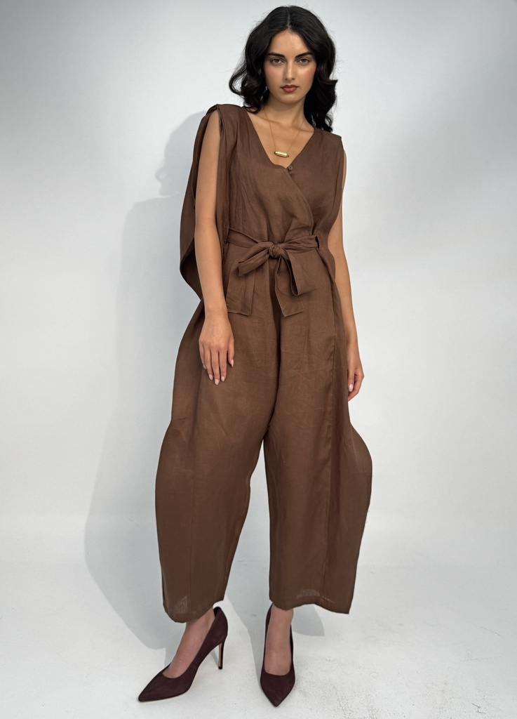 FITTED OFF SHOULDER JUMPSUIT