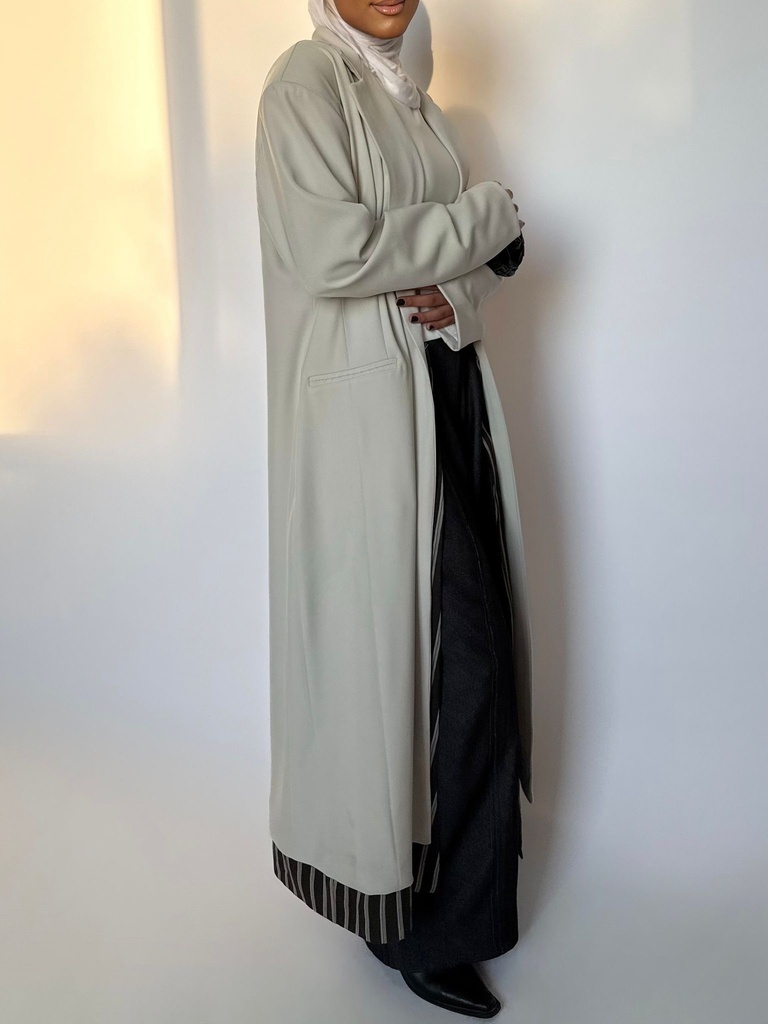 PLAID TRENCH COAT