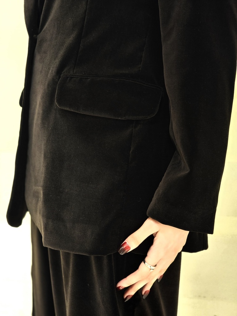 VELVET SET (S, BLACK)