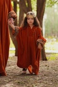 R26-M41-GIRL ORANGE KAFTAN