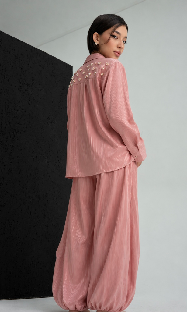 BTW26-22 PLEATED CO-ORD SET