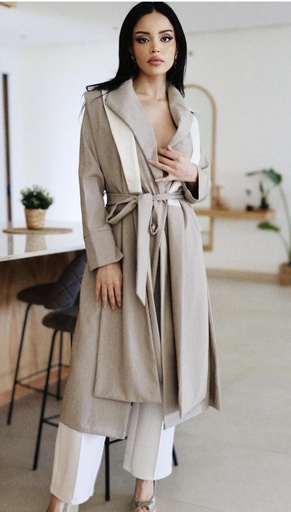 E4 DOUBLE WEAR TRENCH (BEIGE)