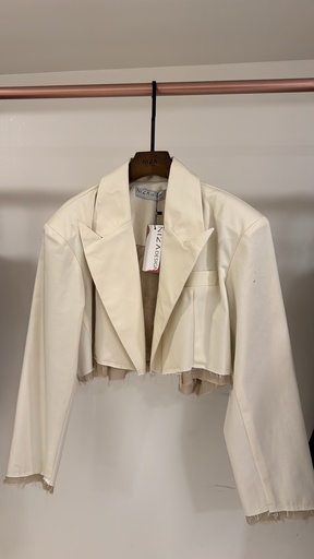 TAILORED CROPPED PADDED BLAZER