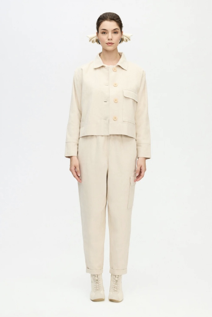 TU- HERRINGBONE CARGO PANTS