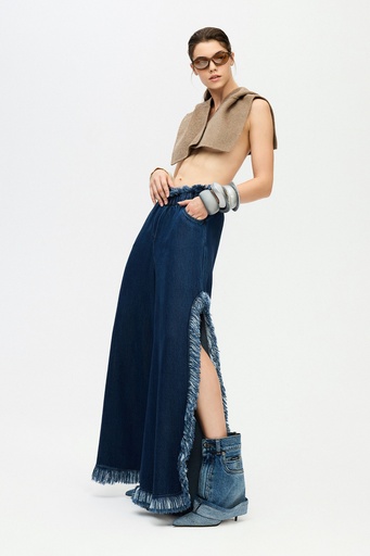 TU-DENIM SLIT PANTS