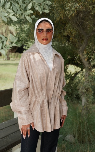S26-D1-BEIGE LINEN SHIRT