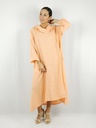 ZOE-LINEN HOOD DRESS