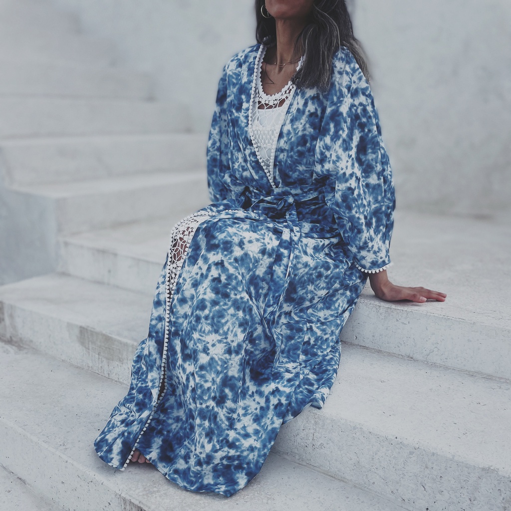 OCEAN BLUE BISHT