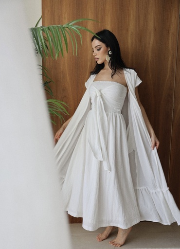 [LOC-WHITESAPRIDRESS-FS] WHITE SAPRI DRESS