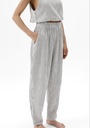 STRIPED LINEN SLOUCHY PANTS