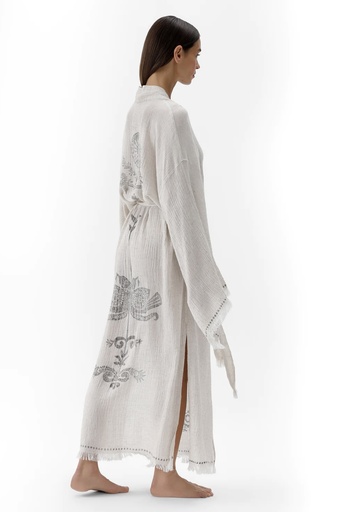 [TU-HEMP-COTTON-KIMONO-PRINTED] TU-HEMP COTTON KIMONO PRINTED